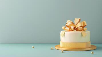 Cake cheese gift dessert cream delicious party copy space background photo