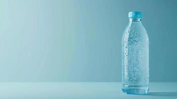Plastic bottle mineral water for healthy drinking recycling container photo