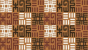 Afro geometric hand drawn abstract seamless pattern, ethnic background print, simple style - great for textiles, banners, wallpapers, wrapping - design vector