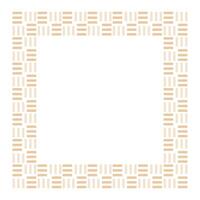 Afro geometric hand drawn abstract frame, ethnic background print, simple style - great for textiles, banners, wallpapers, wrapping - design vector