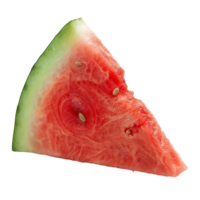 Close-Up Of Triangular Watermelon Slice On Transparent Background png