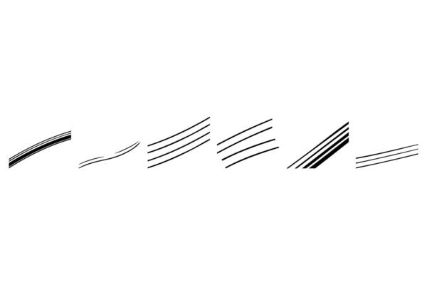 Abstract line set. Decorative ornament element