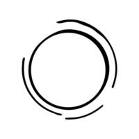 Decorative round ornament frame design vector