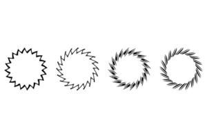Decorative ornament frame set design vector