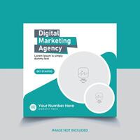 Marketing business banner template Premium vector