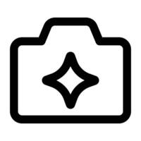 Simple Ai Photo Generator icon. The icon can be used for websites, print templates, presentation templates, illustrations, etc vector