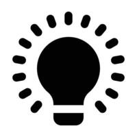 Simple Innovation glyph icon. The icon can be used for websites, print templates, presentation templates, illustrations, etc vector