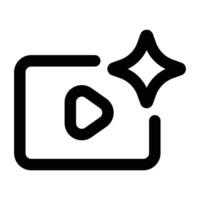 Simple Ai Generator icon. The icon can be used for websites, print templates, presentation templates, illustrations, etc vector