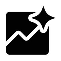 Simple Ai Image Generator glyph icon. The icon can be used for websites, print templates, presentation templates, illustrations, etc vector