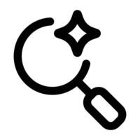 Simple Ai Search icon. The icon can be used for websites, print templates, presentation templates, illustrations, etc vector