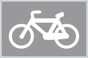 Rectangular traffic signal in white and gray, isolated on white background. Cycle path vector