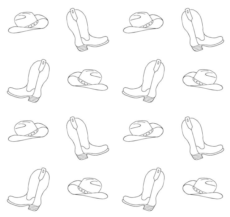 Cowboy Boot Pattern Vector Art, Icons, and Graphics for Free Download