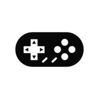 A Game Controller icon Silhouette black color. vector