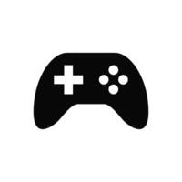 A Game Controller icon Silhouette black color. vector