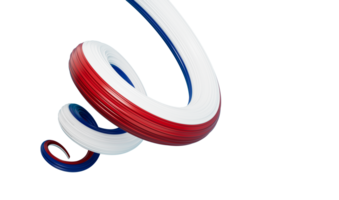 3d Flag of Netherlands, 3d Spiral Glossy Ribbon Of Netherlands, 3d illustration png