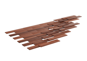 High Quality Seamless Realistic Brown Wooden Planks 3D Illustration png