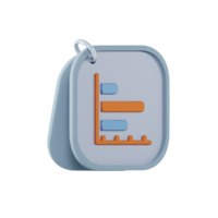 3d graphic report flat icon png