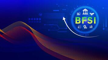 BFSI, Banking Financial Services and Insurance, Digital Transformation in Banking, and Insurance for Enhanced Efficiency and Innovation. for background photo