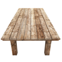 Wooden Table Wooden Top Transparent Background AI-Generative png
