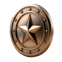 Abstract Coin Image on Transparent Background png