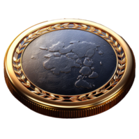 Abstract Coin Image on Transparent Background png