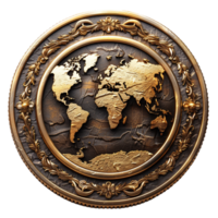 Abstract Coin Image on Transparent Background png