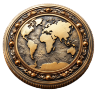 Abstract Coin Image on Transparent Background png
