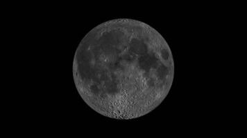Accurate Moon Visualization Lunar surface phases full moon super moon and crater phases video