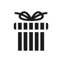 gift box icon solid, package birthday, surprise box png