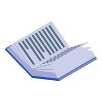 Open book with turning pages is flying in the air vector