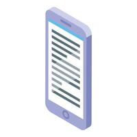 Smartphone displaying lines of code for programmers and developers vector