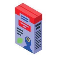 Cardboard package with brain and leaf logo is showing supplement for improving brain activity vector