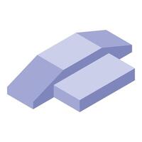 Abstract 3d shape forming a modern minimalist sculpture vector