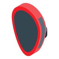 Modern smart watch presenting new message notification icon vector