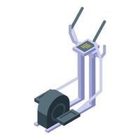 Elliptical trainer machine providing cardio workout at home vector