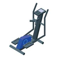 Elliptical trainer machine providing cardio workout at home vector