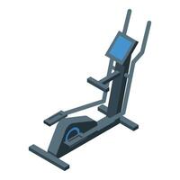 Elliptical trainer standing on the floor isometric illustration vector