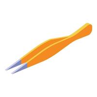 Tweezers icon isometric style isolated on white background vector