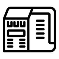 Web hosting server providing online service icon vector