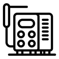 Portable radio transceiver transmitting and receiving signals vector