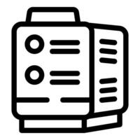 Portable power generator providing electricity backup during outages vector