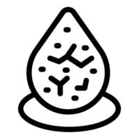 Water drop showing virus bacteria under microscope for medical analysis vector