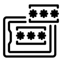 Secure password system protecting user data with encryption technology vector