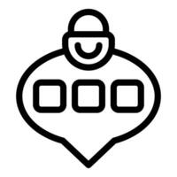Chatbot is giving positive feedback with three boxes for rating vector