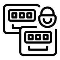 Secure online banking system protecting user data with password vector