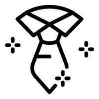 Necktie shining with sparkles for professional look vector