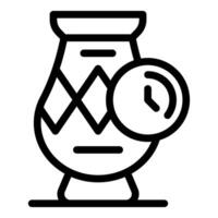 Whisky aging process icon showing time passing vector