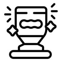 Smart trash bin recognizing garbage and sorting waste vector