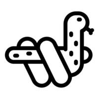 Inflatable toy snake for swimming pool fun vector