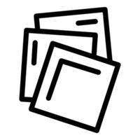Stack of papers representing documents, files, and office work vector